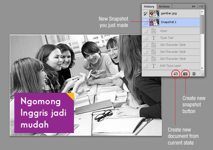Cách phục hồi nhanh chóng trong photoshop