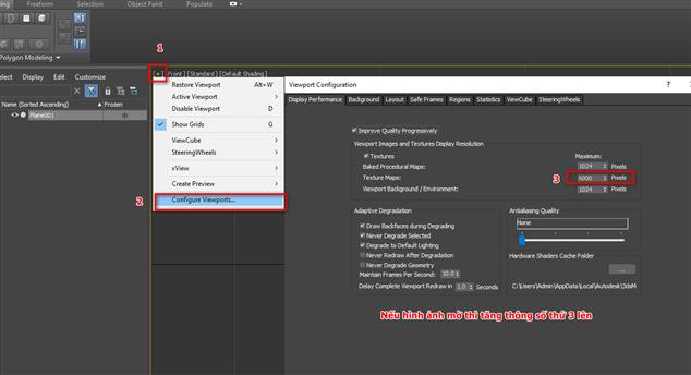 Hướng dẫn đưa hình vào trong 3DS MAX để vẽ theo