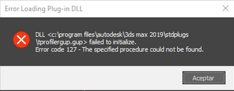 Error Loading Plug in DLL 6