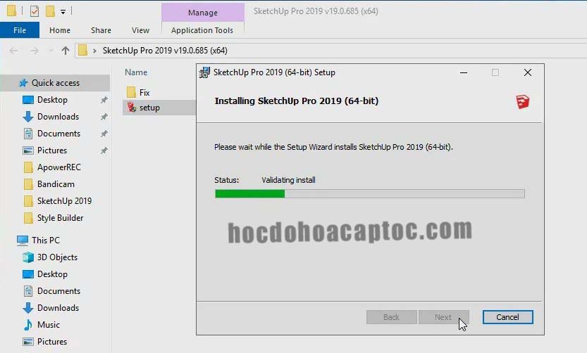 Hướng dẫn cài đặt Sketchup Pro 2019 Hướng dẫn cài đặt Sketchup 2019