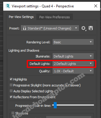 loi den vat the trong 3ds max 3