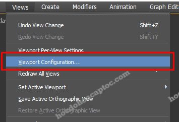 tu nhay sang Viewport Orthographic 3