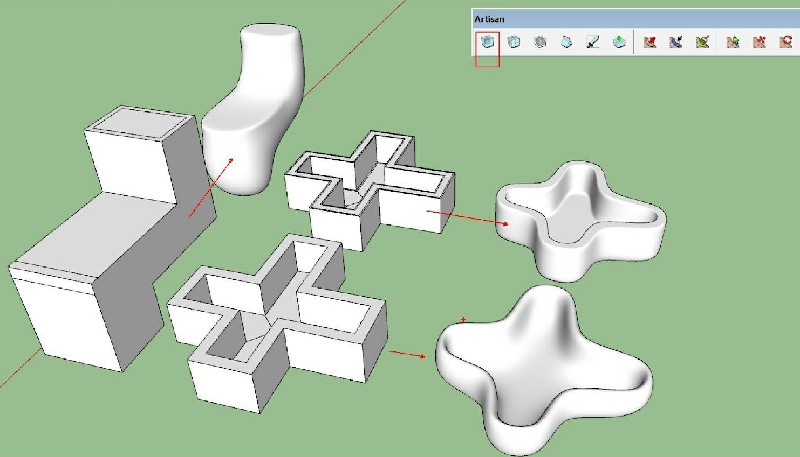 ARTISAN1 Hướng dẫn sử dụng plugin ARTISAN trong sketchup