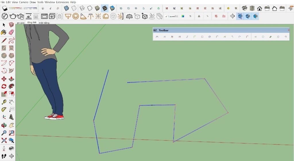 Hướng dẫn sử dụng plugin PLUGIN BZ TOOL BAR trong sketchup