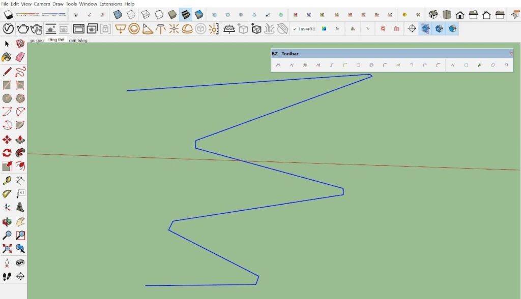 Hướng dẫn sử dụng plugin PLUGIN BZ TOOL BAR trong sketchup
