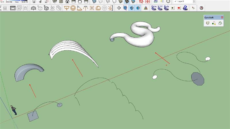 CURVILOFT 6 Hướng dẫn sử dụng plugin CURVILOFT trong sketchup