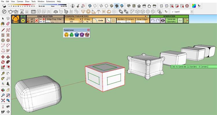 Hướng dẫn sử dụng plugin FREDO CORNER trong sketchup