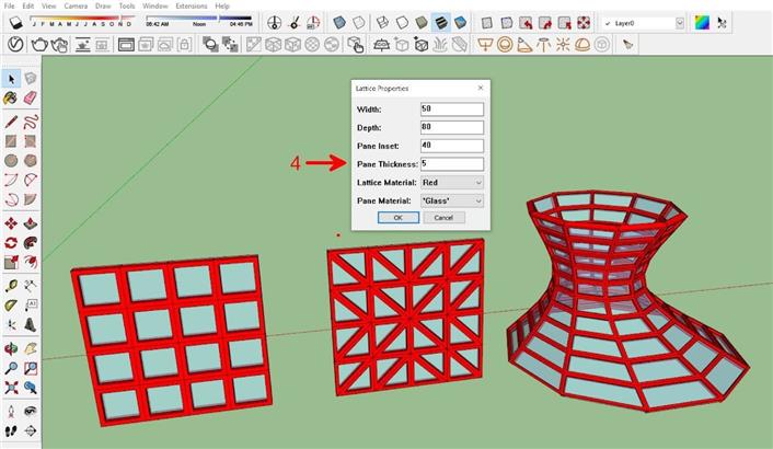 Hướng dẫn sử dụng plugin PLUGIN LATTICE MAKER trong sketchup