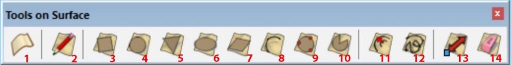 Hướng dẫn sử dụng plugin TOOLS ON SURFACE trong sketchup