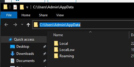 appdata2 Khắc phục lỗi FATAL ERROR: unhandled khi cài cad