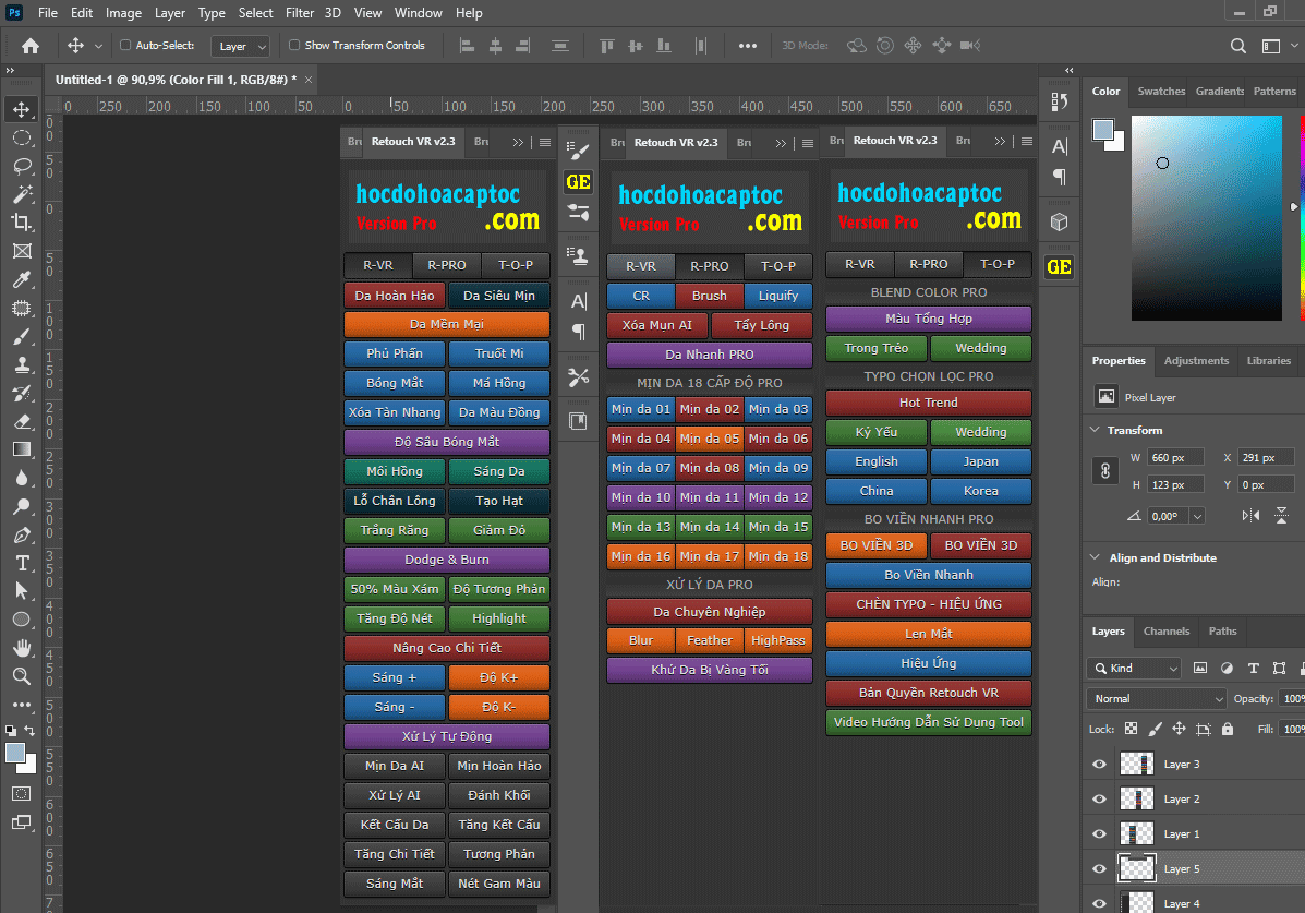 hoc do hoa cap toc com