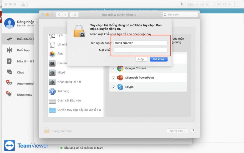 Hướng dẫn cài đặt phần mềm teamview cho macbook