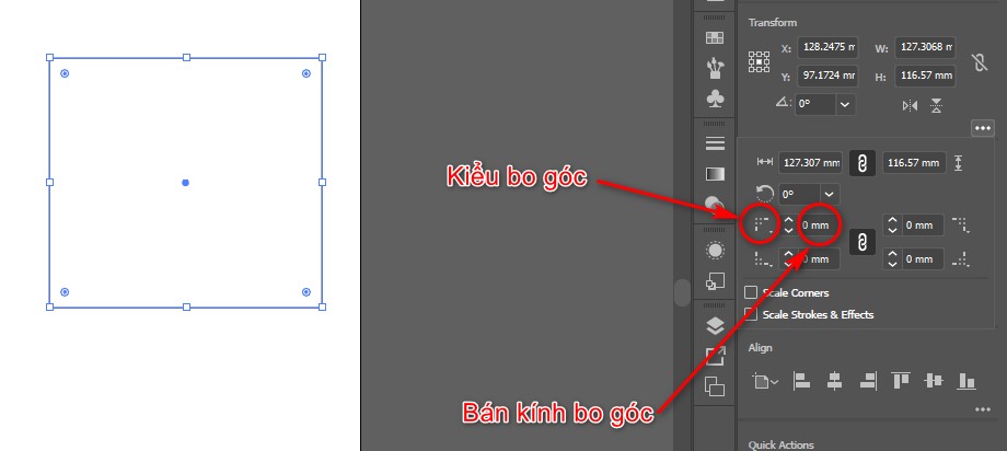 cach bo goc trong ai su dung cho cac phien ban 9 Cách bo góc trong AI sử dụng cho các phiên bản