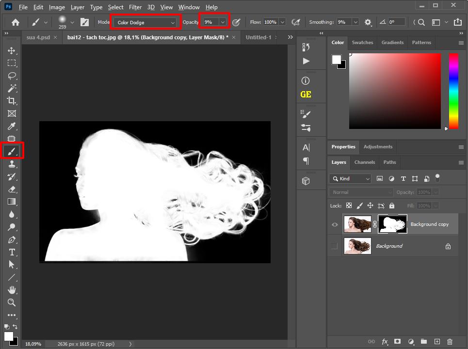 Hướng dẫn tách tóc trong photoshop hiệu quả 