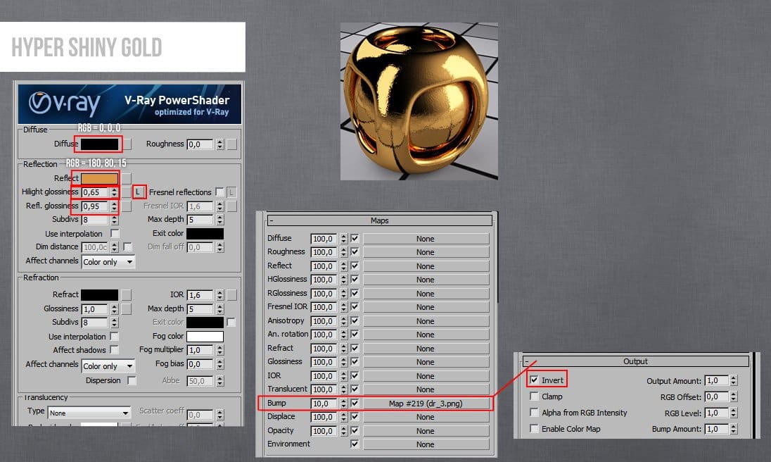 Chi tiết Setting vật liệu trên 3ds max