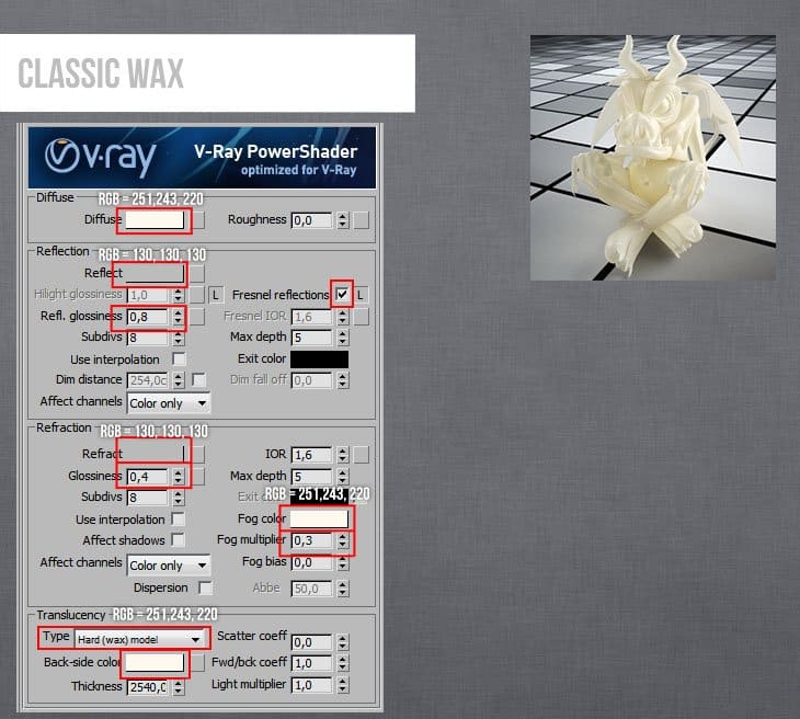 Chi tiết Setting vật liệu trên 3ds max