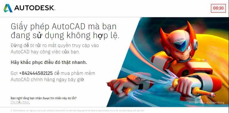 tat thong bao ban quyen autodesk moi nhat 2 Tắt thông báo bản quyền phần mềm Autocad