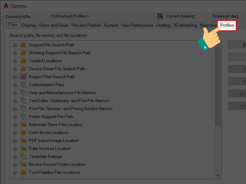 cac cach khoi phuc autocad ve mac dinh het bi loi 2 Các cách khôi phục Autocad về mặc định hết bị lỗi