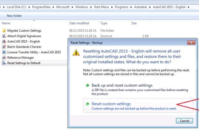 Khắc phục lỗi autocad