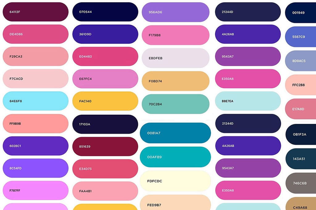 Những mẫu màu kết hợp tuyệt đẹp trong thiết kế