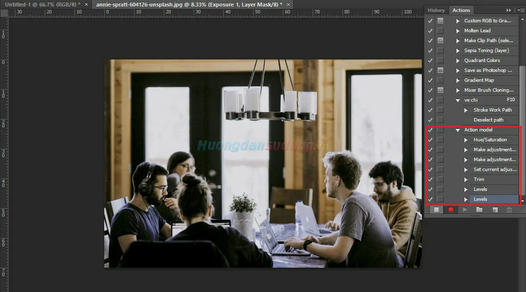 Cách tạo action Photoshop cực nhanh