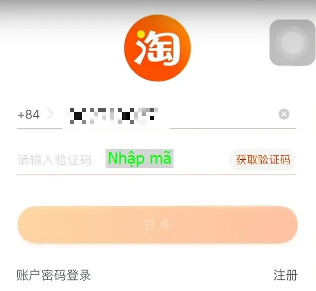 Cách tạo tài khoản taobao sử dụng bằng tiếng việt