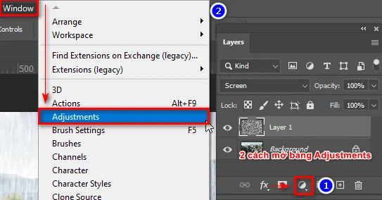 Cách tạo background trong Photoshop