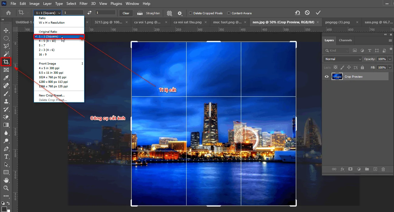Cách tạo hiệu ứng trong photoshop thành phố biển Cách tạo ra một thành phố xoay tròn trong photoshop