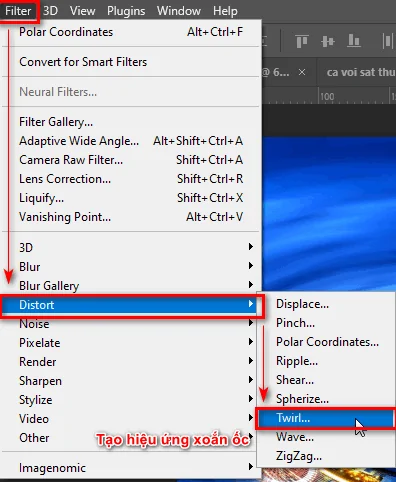 Cách tạo hiệu ứng trong photoshop thành phố biển Cách tạo ra một thành phố xoay tròn trong photoshop