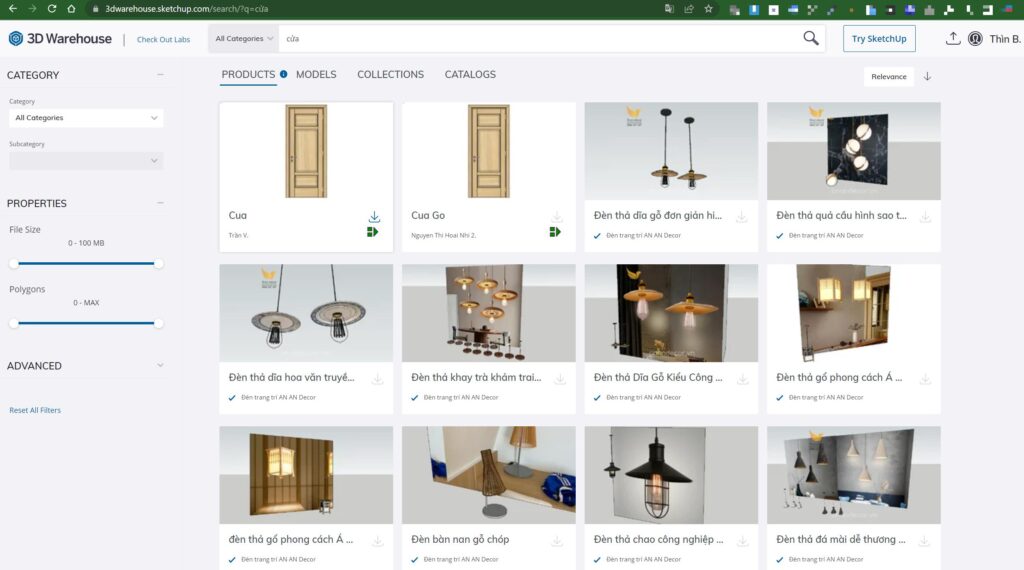 Thư viện sketchup miễn phí lớn nhất Thư viện sketchup miễn phí lớn nhất