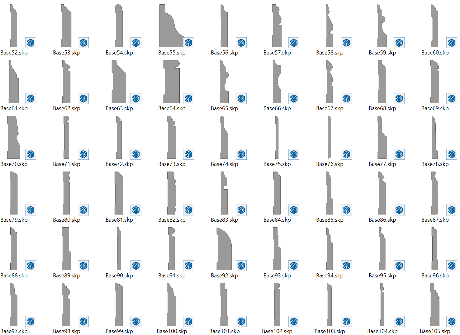 Chia sẻ thư viện phào chỉ profile builder 3 tự động miễn phí