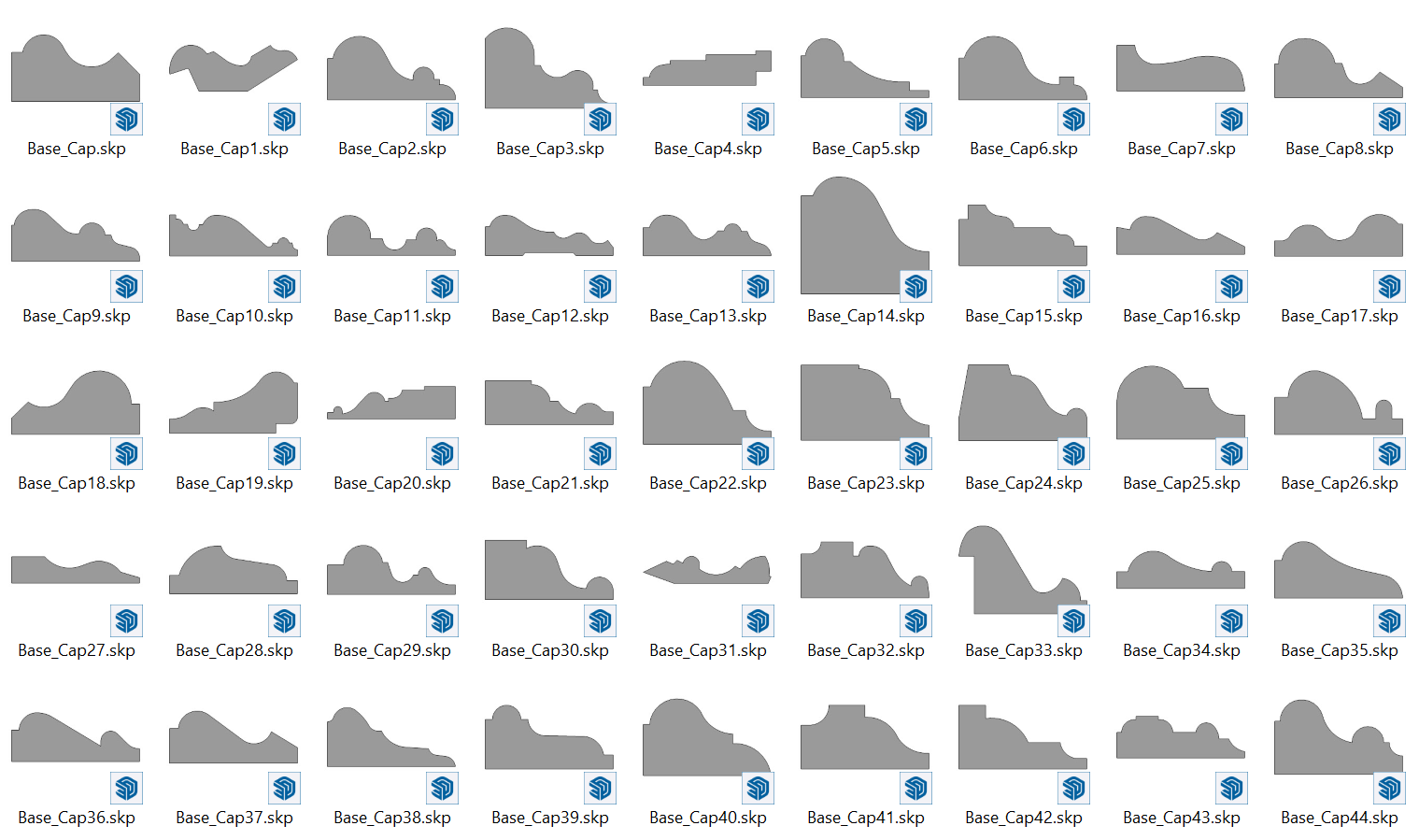 thư viện phào chỉ profile builder 3 tự động miễn phí