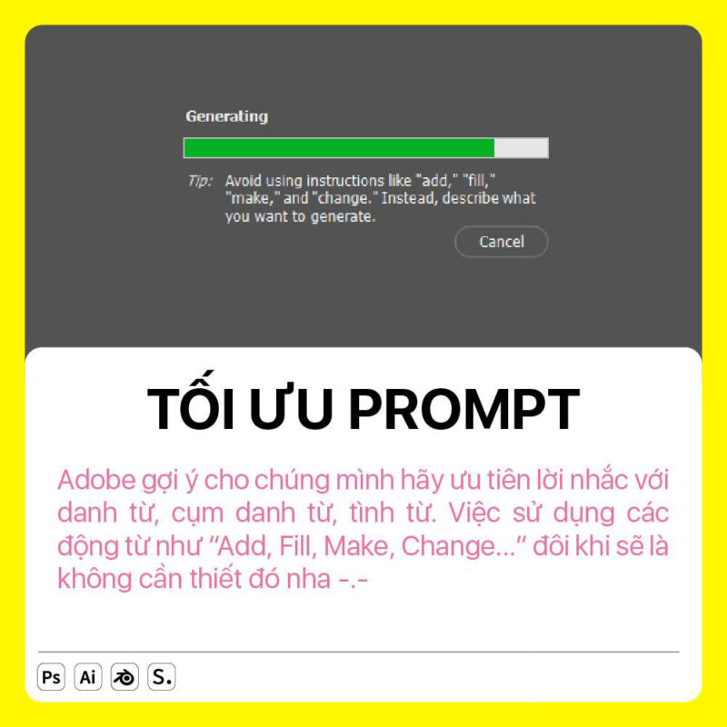 Cách sử dụng Gernerative fill trong photoshop hiệu quả