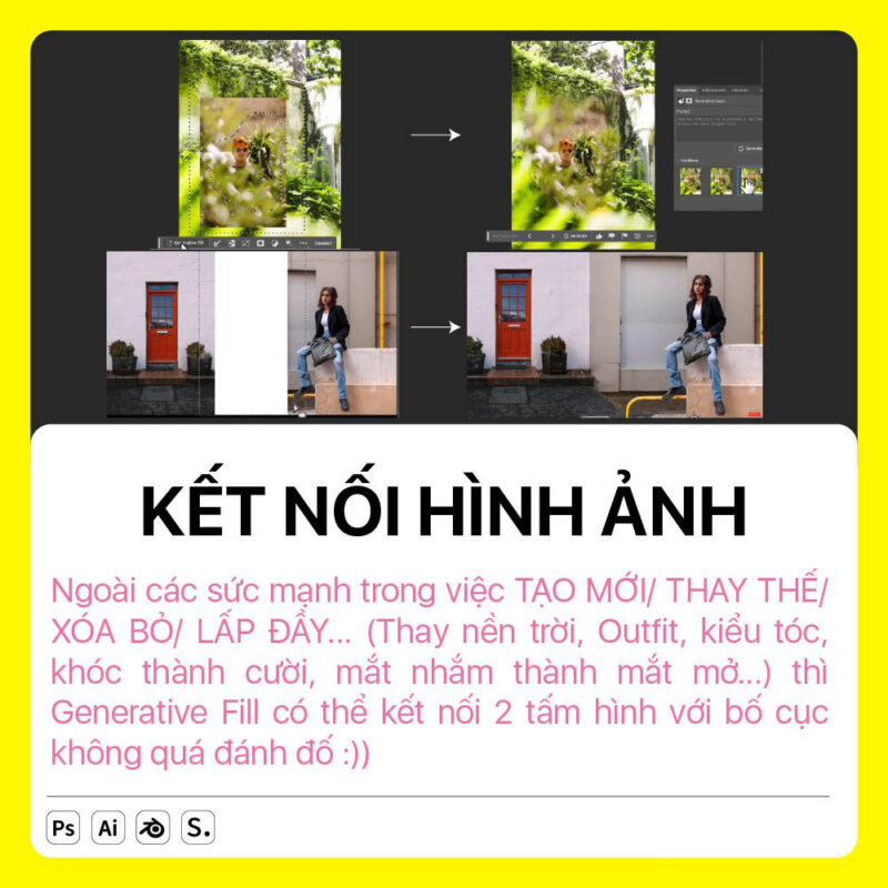 Cách sử dụng Gernerative fill trong photoshop hiệu quả