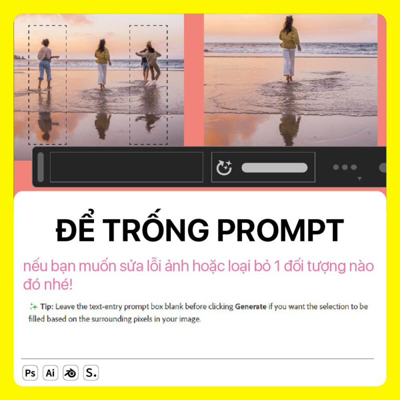 Cách sử dụng Gernerative fill trong photoshop hiệu quả