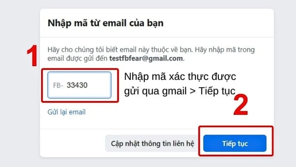 Cách tạo tài khoản Facebook nhanh, đơn giản cho người mới Cần nhập mã xác thực được gửi qua email để kích hoạt nick