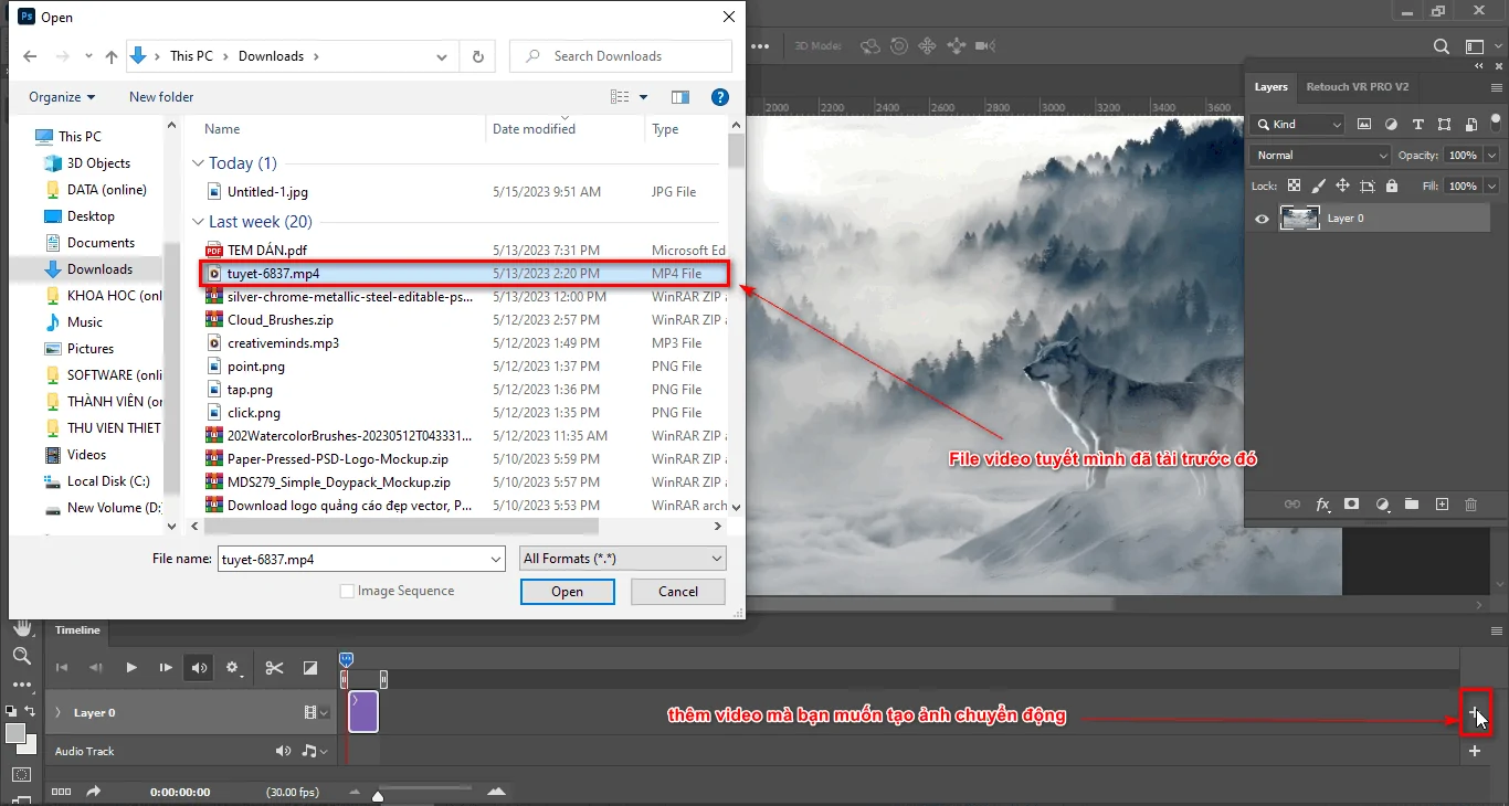 Cách tạo ảnh chuyển động trong photoshop Cách tạo ảnh chuyển động trong photoshop