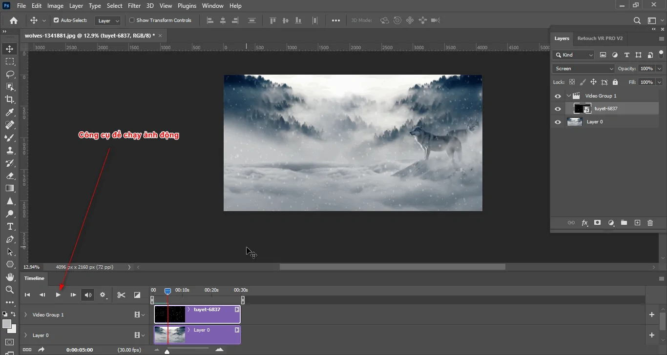 Cách tạo ảnh chuyển động trong photoshop Cách tạo ảnh chuyển động trong photoshop