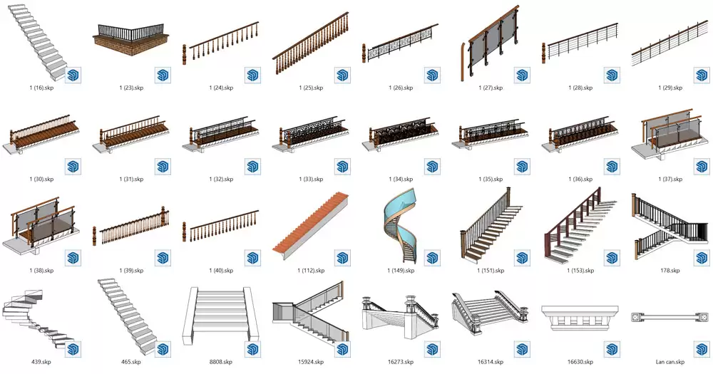 Thư viện cầu thang