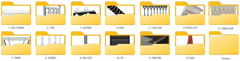 Thư mục thư viện Sketchup