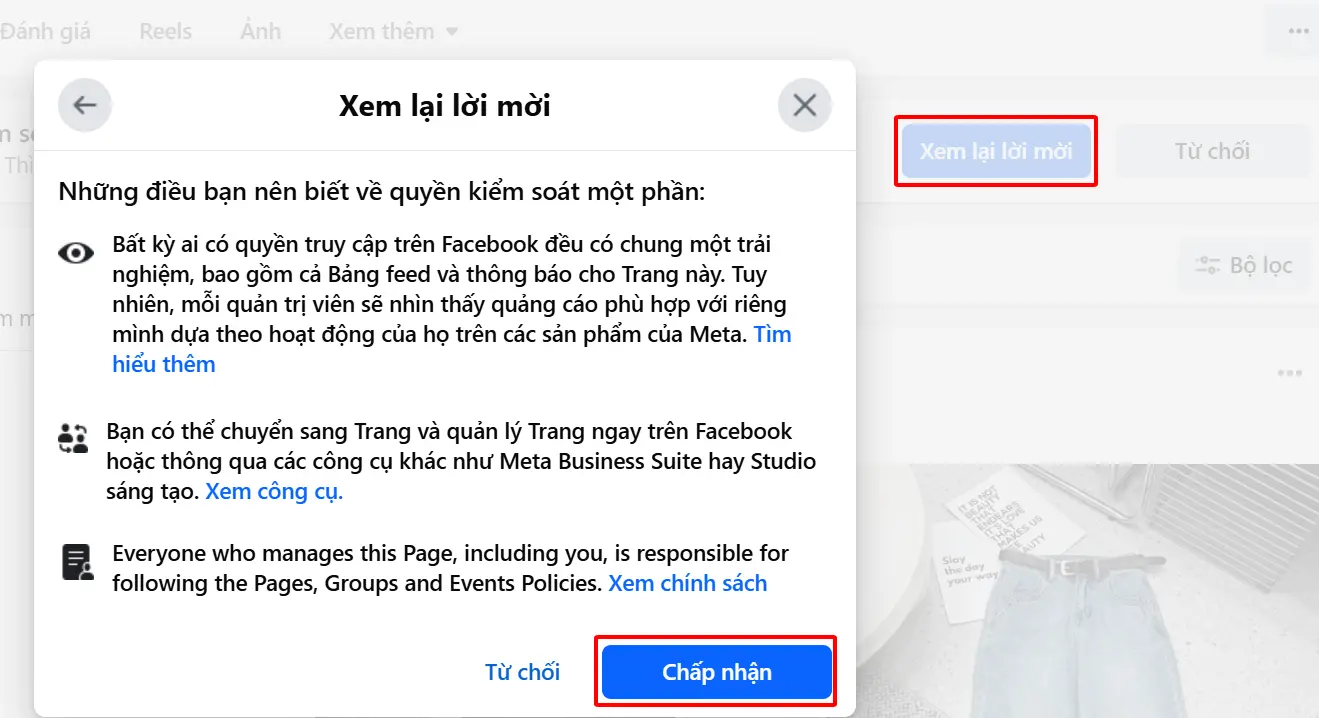 Cách thêm quản trị viên cho page