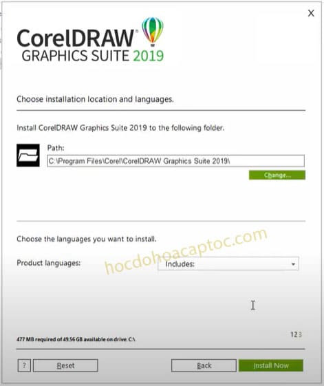 huong dan cai corel 2019 1