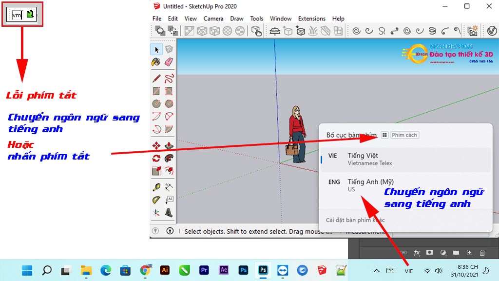 Tổng hợp những lỗi thường gặp trong Sketchup và cách khắc phục