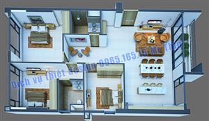 thiet ke phoi canh 1 3d