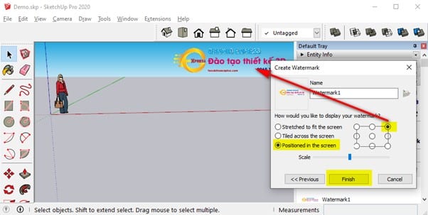setting sketchup 7