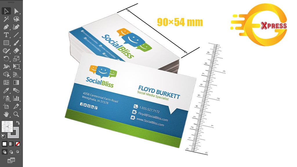 kich thuoc card visit banner