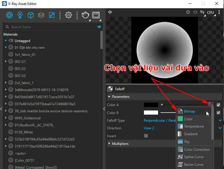 Cách tạo vật liệu cơ bản trong vray Sketchup vật liệu cơ bản trong vray Sketchup