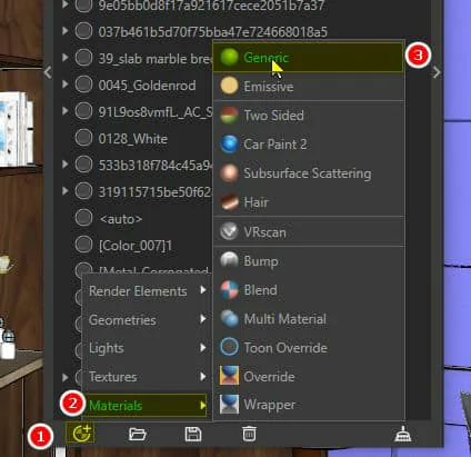 Cách tạo vật liệu cơ bản trong vray Sketchup vật liệu cơ bản trong vray Sketchup