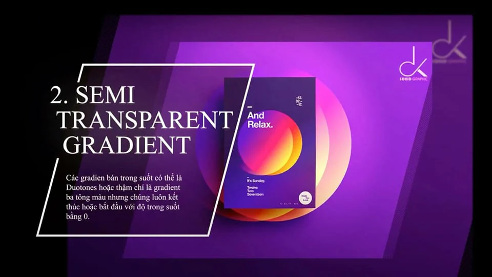 Cách sử dụng gradient trong thiết kế