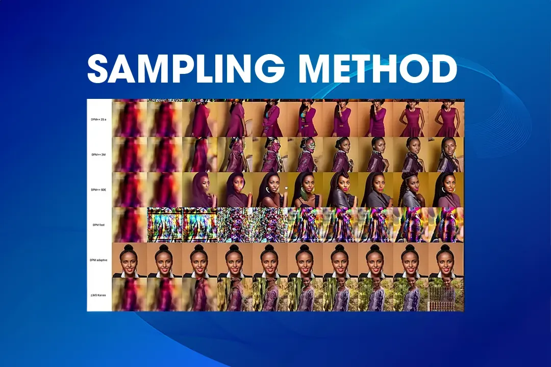 Cach chon sampling method stable diffusion va vi sao